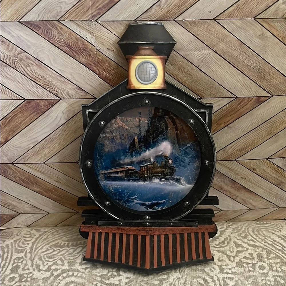 Vintage Bradford‎ Exchange Climbing Eagle Pass by Ted Blaylock first issue Train